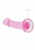 REALISTYCZNE DILDO ANALNE NA PRZYSSAWCE RÓŻOWE 17,8 CM